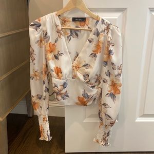 Floral V-Neck Blouse